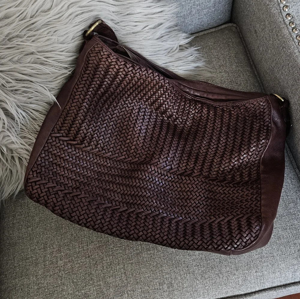 Fiori Di Firenze Italian leather bag Burgandy